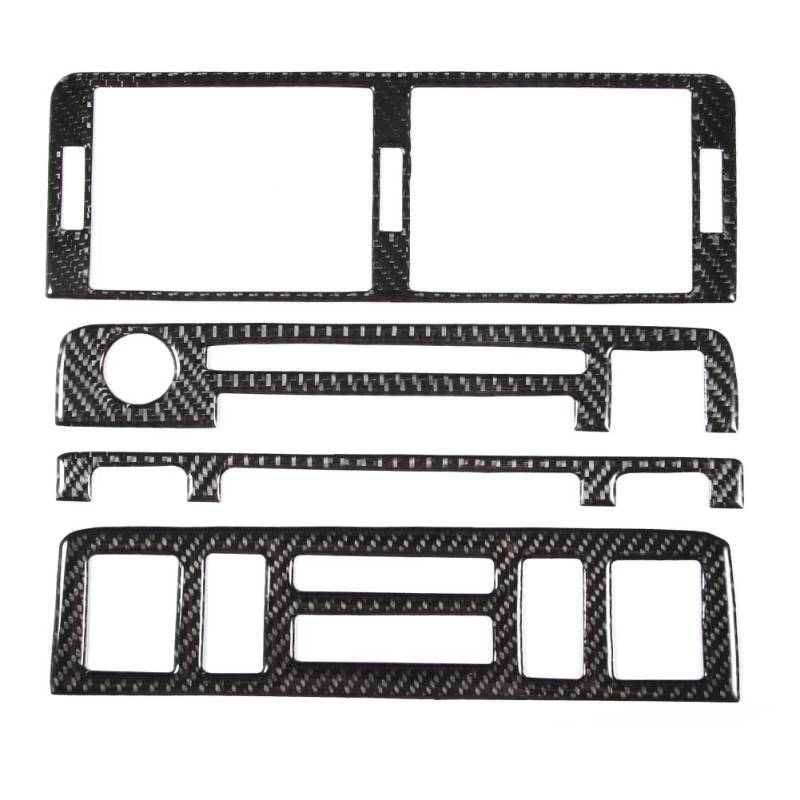 Zohisin Carbon Fiber Zentralverriegelung Rahmen Kit für E46 M3 1998 2005 Mit hochwertiger echter Carbonfaser-Oberflächenbehandlung Stilvoll und filigran Langlebig zu verwenden von Zohisin