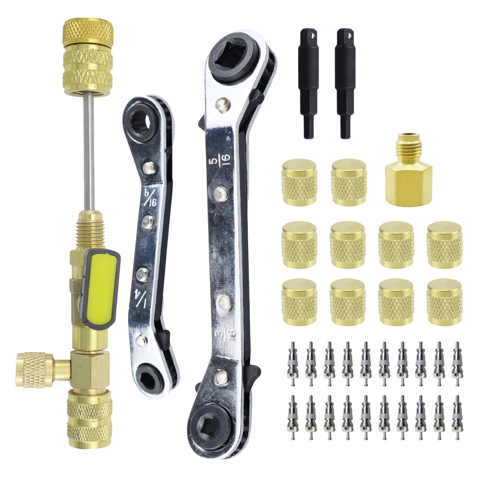 Zohisin HLK -Ventil -Kernentfernungswerkzeug Klimaanlage Ventil Remover Installer Tool 1/4 bis 5/16 5/16 bis 3/16 Schraubenschlüssel für den Kühldienst Dual SAE 1/4 und 5/16 Port Zohisin HLK -Ventil -Kernentfernungswerkzeug Klimaanlage Ventil Remover Installer Tool 1/4 bis 5/16 5/16 bis 3/16 Schraubenschlüssel für den Kühldienst Dual SAE 1/4 und 5/16 Port von Zohisin