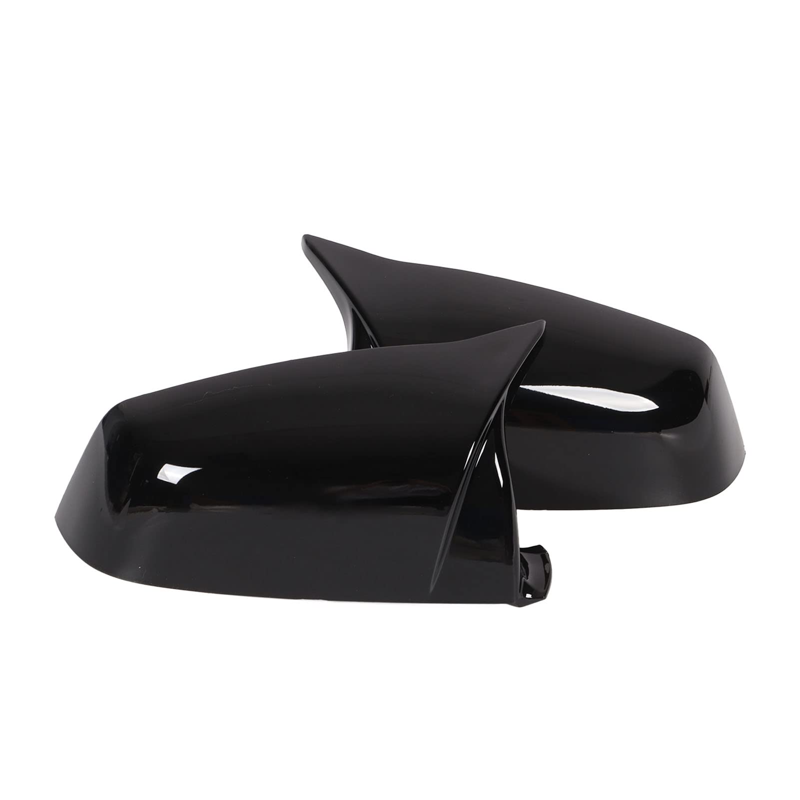 Zohisin Hornstil Auto Rückfahrspiegel Seitspiegel Abdeckung Schutzhäuser Ersatz in glänzendem Schwarz für 5 Serie F07 F11 F11 6 Serie F06 F12 F13 und 7 Serie F01 F02 F03 F04 (Glänzend schwarz) von Zohisin