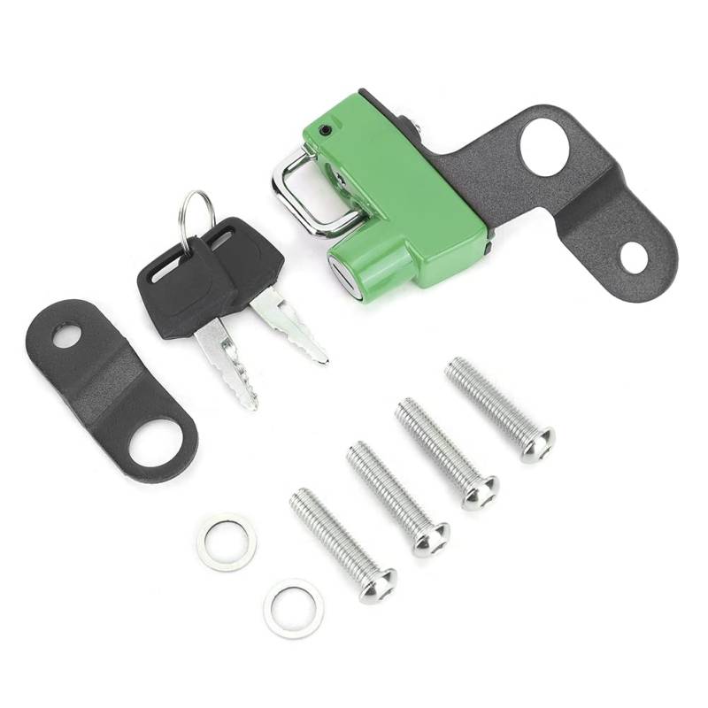 Zohisin Motorradmodifikation Aluminiumlegierung Helm Lock Mount Haken ideal für GSX1300R Hayabusa 2008+ Erhältlich in Mehreren Farben wie schwarz rot orange gelb grün blau (Grün) von Zohisin