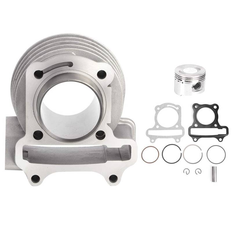 Zohisin Motorzylinder Rebuild -Kit mit Kolbenringstiftdichtung ideal für Moped -Roller -Anpassung GY6 80 Motor aus Qualität Metallmaterial 47 mm großes Bohrungstestell von Zohisin
