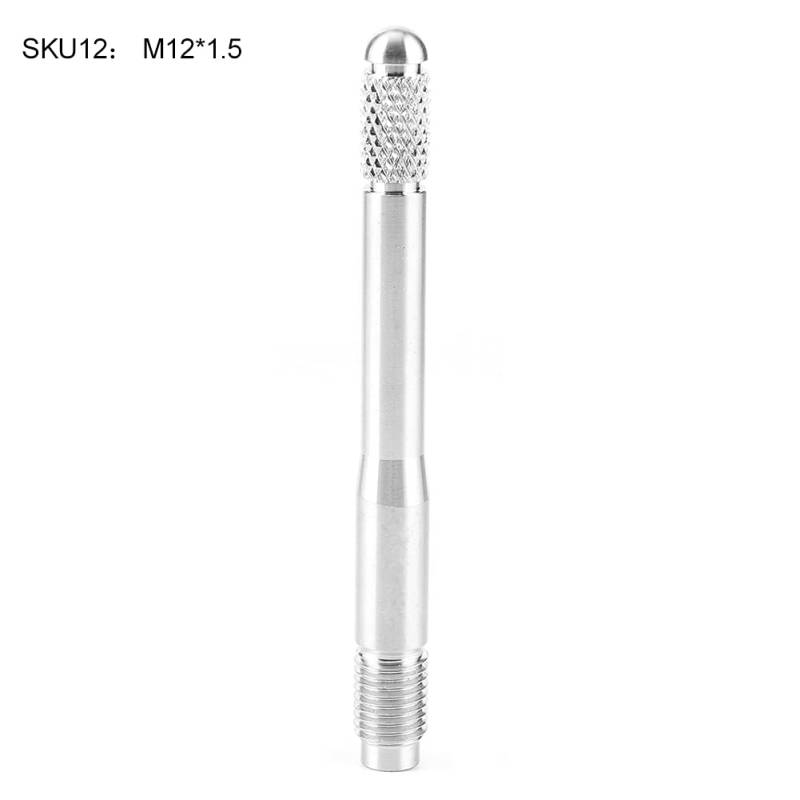 Zohisin Universal Silberreifen Positionierungsstift -Radbefestigungsentfernung aus Alignment -Werkzeug aus hochwertigem Edelstahl M12 M12 x 1 25 ideal für präzise Reifen- und Hub (M12*1,5) von Zohisin