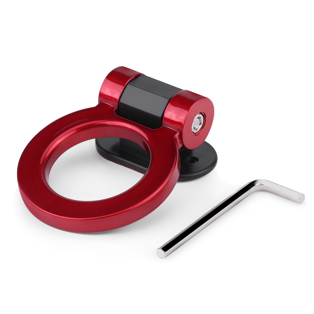 Zohisin co modifizierte Klebertraktion Runde Ringschleppstäbe Anhänger Haken Dekoration Red Four Farboption Hochfarbige Abs Kunststoff Einfache schläfrige, raumsparende Design (Rot) von Zohisin