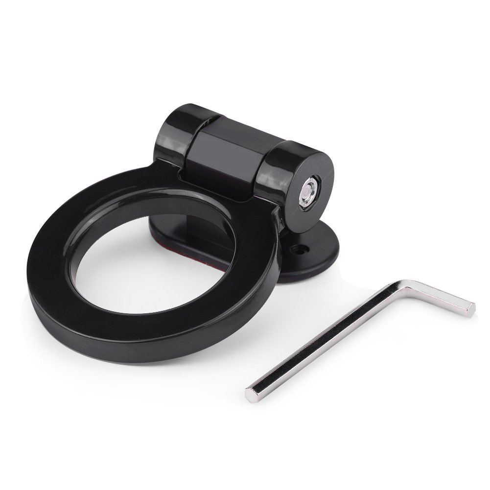 Zohisin co modifizierte Klebertraktion Runde Ringschleppstäbe Anhänger Haken Dekoration Red Four Farboption Hochfarbige Abs Kunststoff Einfache schläfrige, raumsparende Design (Schwarz) von Zohisin