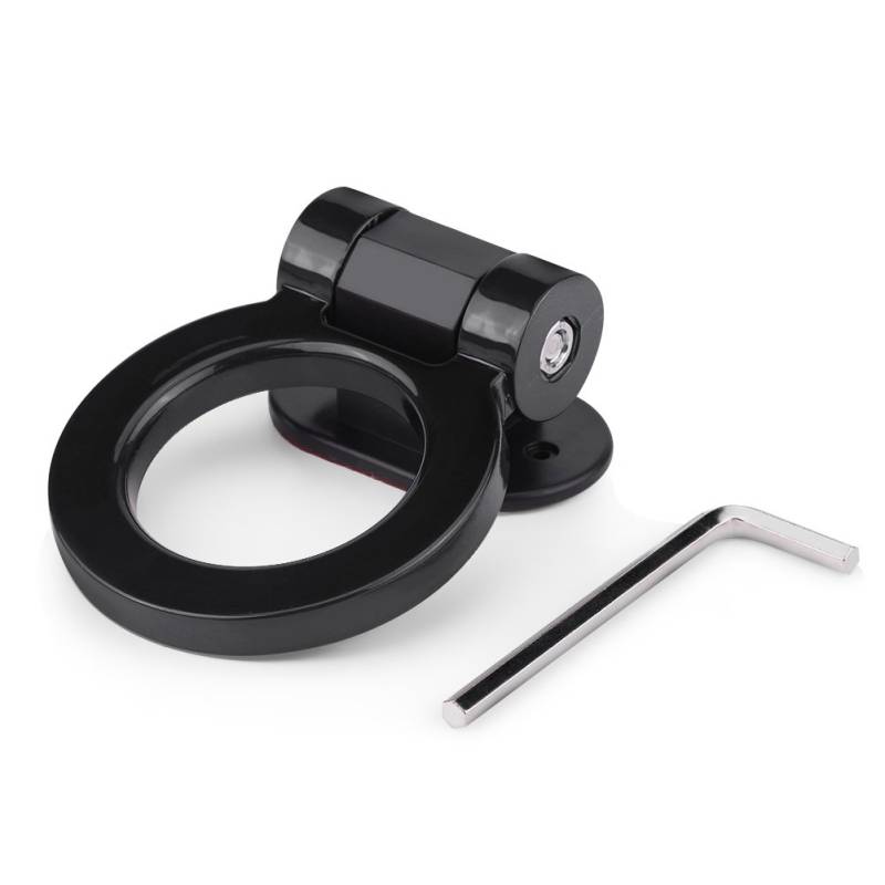 Zohisin co modifizierte Klebertraktion Runde Ringschleppstäbe Anhänger Haken Dekoration Red Four Farboption Hochfarbige Abs Kunststoff Einfache schläfrige, raumsparende Design (Schwarz) von Zohisin