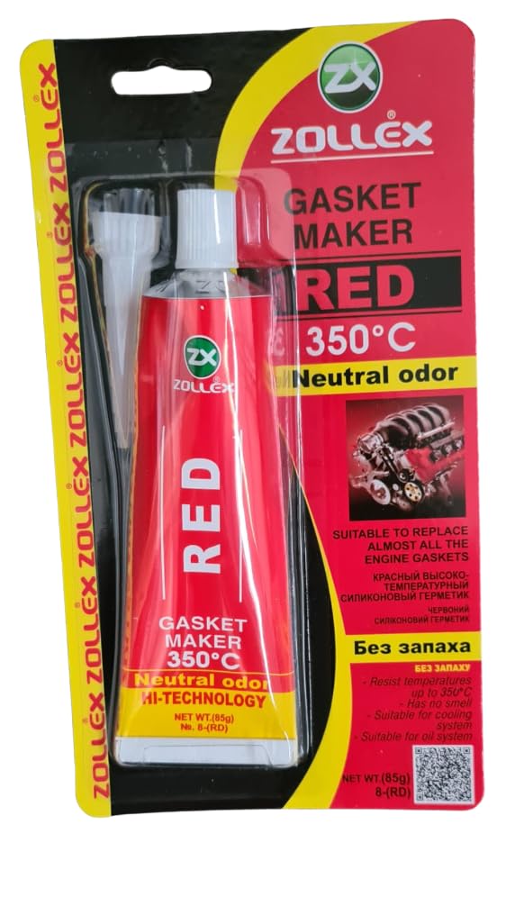 Zollex Hochtemperatur Dichtmasse Rot Silikon Dichtsilikon Dichtungssilikon Dichtstoff Auto PKW Heimwerken Ölwanne Motor Getriebe Gebläse Pumpen Gasket Maker Klimageräte Trockner 85g +350°C Zollex Hochtemperatur Dichtmasse Rot Silikon Dichtsilikon Dichtungssilikon Dichtstoff Auto PKW Heimwerken Ölwanne Motor Getriebe Gebläse Pumpen Gasket Maker Klimageräte Trockner 85g +350°C von Zollex GmbH