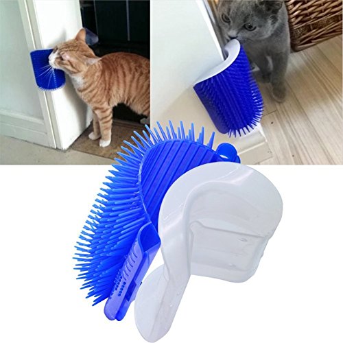 Zooarts Bequem Kätzchen Katze Selbst Groomer Wand Ecke Massage Kamm Fellpflege Haar Bürste von Zooarts