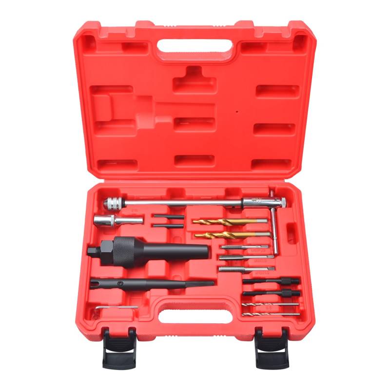 Zoomtools 16-teiliges Werkzeugset zum Entfernen beschädigter Glühkerzen, 8 mm, 10 mm, mit Koffer von Zoomtools