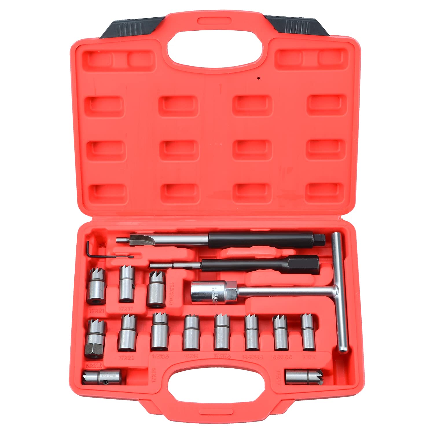 Zoomtools 17 TLG Diesel Injektorsitzschneider Injektoren Einspritzdüse Fräser Satz von Zoomtools