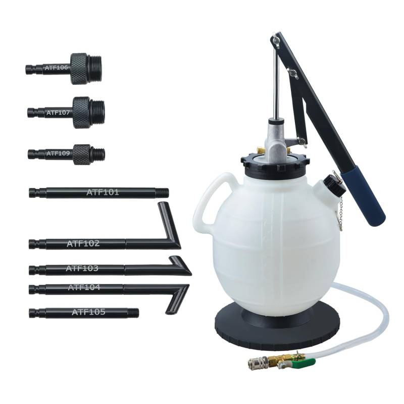 Zoomtools Manuelles 7,5-Liter-ATF-Nachfüllsystem, Spenderwerkzeuge, Autogetriebeöl, Öl- und Flüssigkeitseinfüllpumpen-Werkzeugsatz von Zoomtools