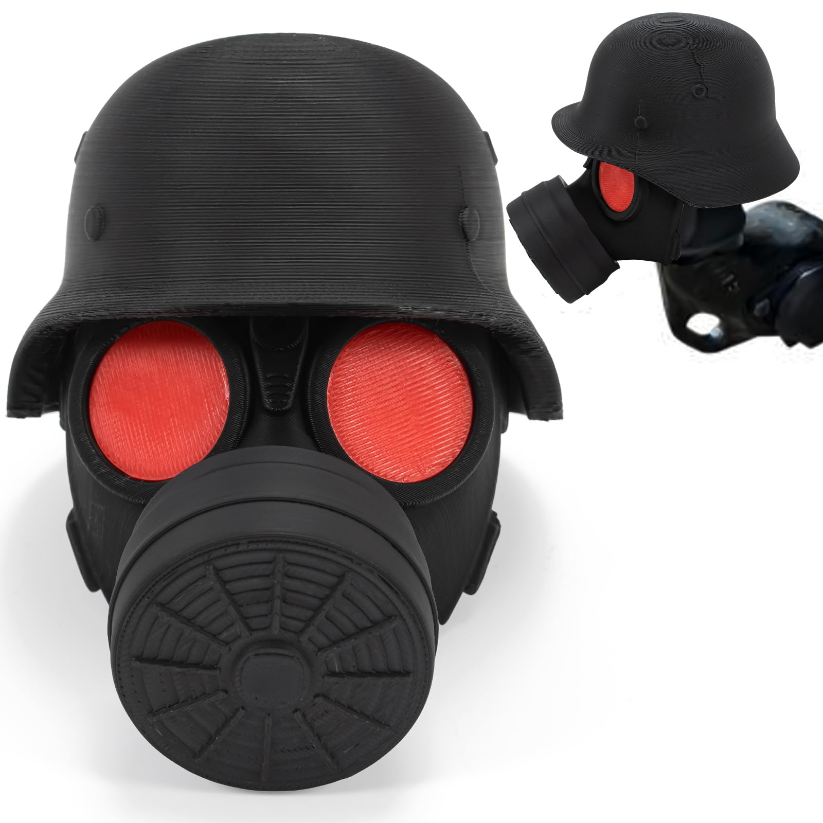 Abdeckkappe für Anhängerkupplung, Kunststoff Abdeckung Anhängerkupplung, Schutz Kappe Anhängerkupplung, Wasserdicht & Staubdicht, Gasmaske Helm Anhängerkupplung Schild (Rot) von Zoruam