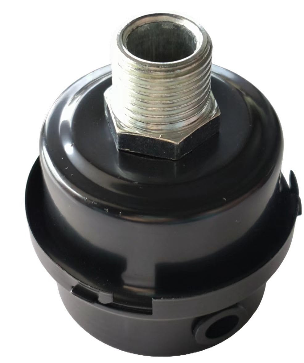 HL018200AV Luftkompressor Schalldämpfer Filter, Metall Luftkompressor Ansaugfilter Schalldämpfer Schalldämpfer 20mm Gewinde (1/2"PT 20mm) von Zsodio