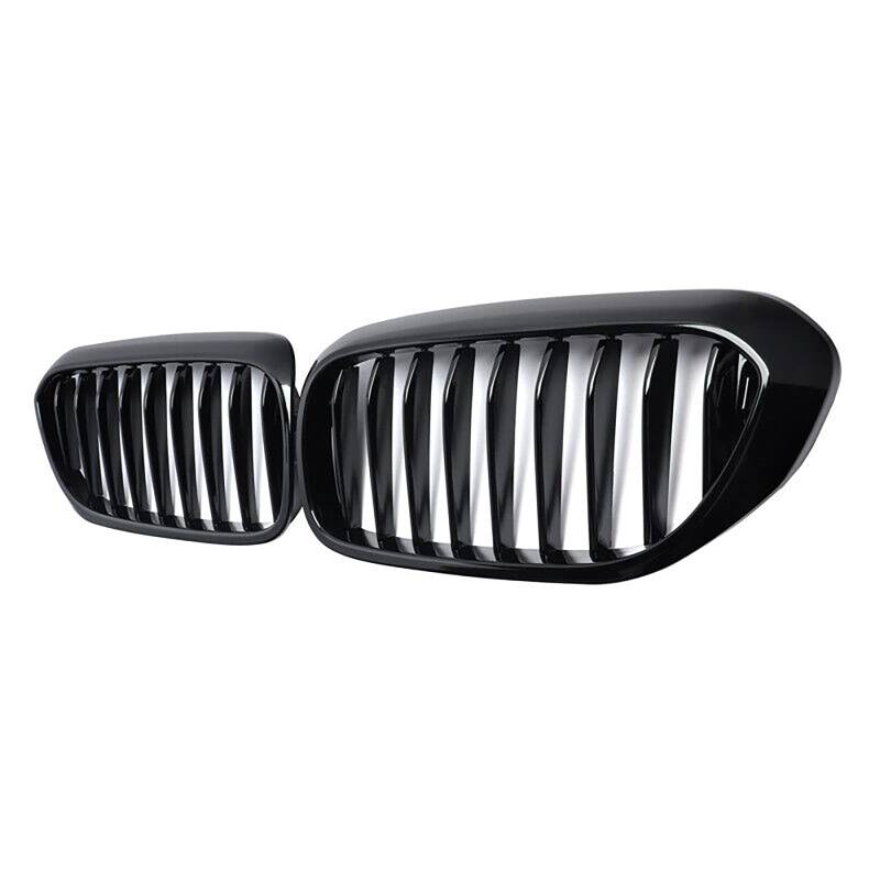 Zstar Kühlergrill G30 G31 Schwarze Nieren Sport Grill G38 Vorne Nieren Doppelsteg Grill 2017-2020, Frontstoßstange Nieren Einzellamellen Grill Grilleinsatz Ersatz von Zstar