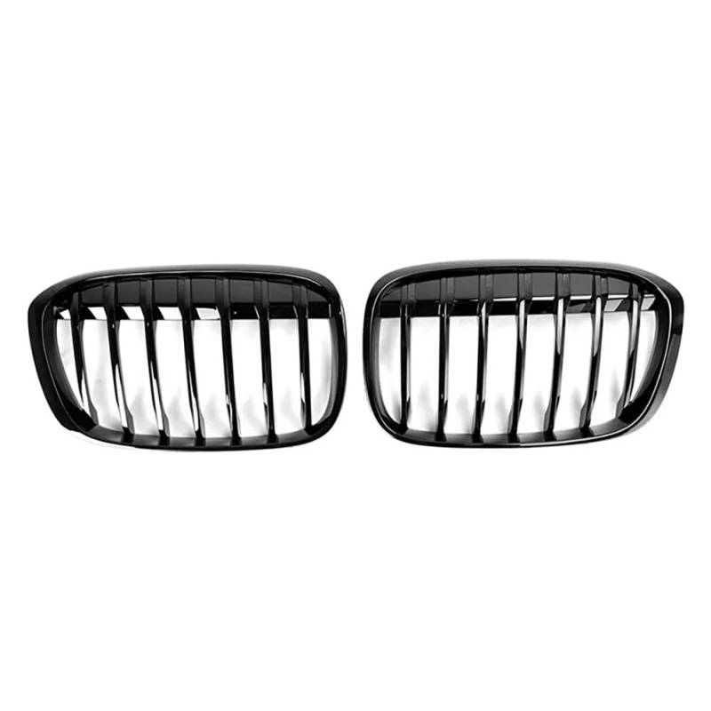 Zstar Kühlergrill Wabengrill Front Grill, Single Slat Grill Front Nierengrill, Wetterfest Frontstoßstange Nierengrill Ersatz kompatibel mit X1 F48 F49 2016-2018, 2pcs von Zstar
