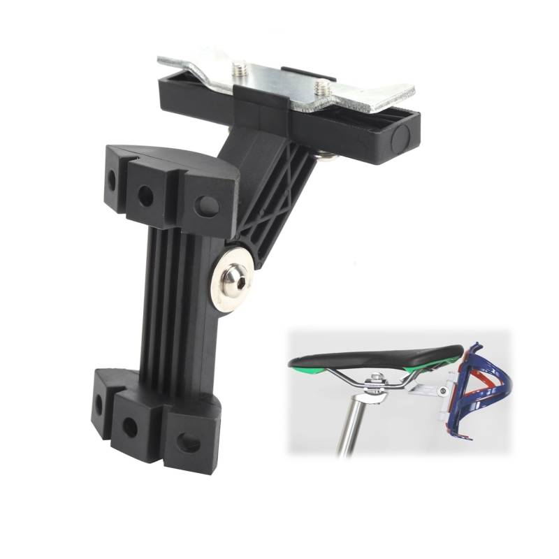 Flaschenhalter Adapter, Fahrrad Hintersattel Flaschenhalter Halterung Fahrradsitz Flaschenhalter Halterung für Doppel Fahrrad Wasserkocher Wasserflasche von Zunate