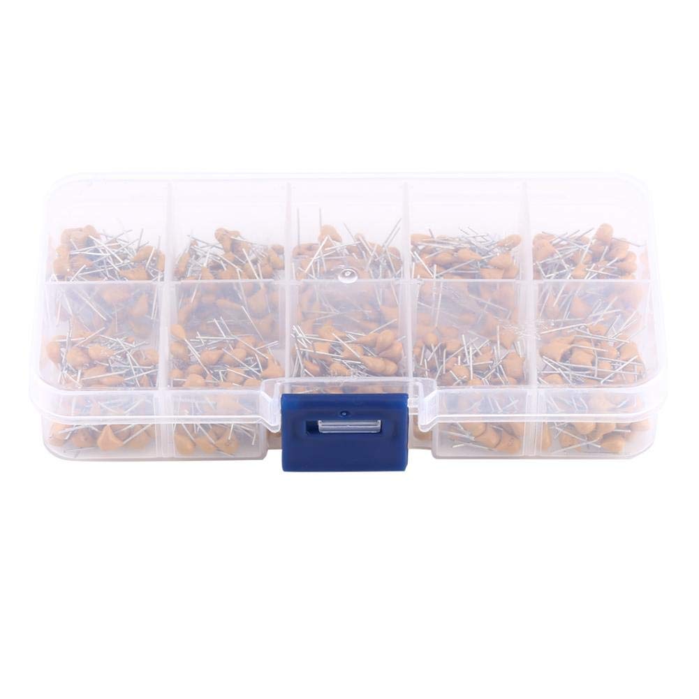Keramikkondensator, 550 Stücke 10 Werte 0.1uF-10uF Multilayer Monolithische Keramik Kondensator Sortiment Kit mit Box, 50 stücke jeder typ, für elektronische Profis,Enthusiasten Keramikkondensator, 550 Stücke 10 Werte 0.1uF-10uF Multilayer Monolithische Keramik Kondensator Sortiment Kit mit Box, 50 stücke jeder typ, für elektronische Profis,Enthusiasten von Zunate
