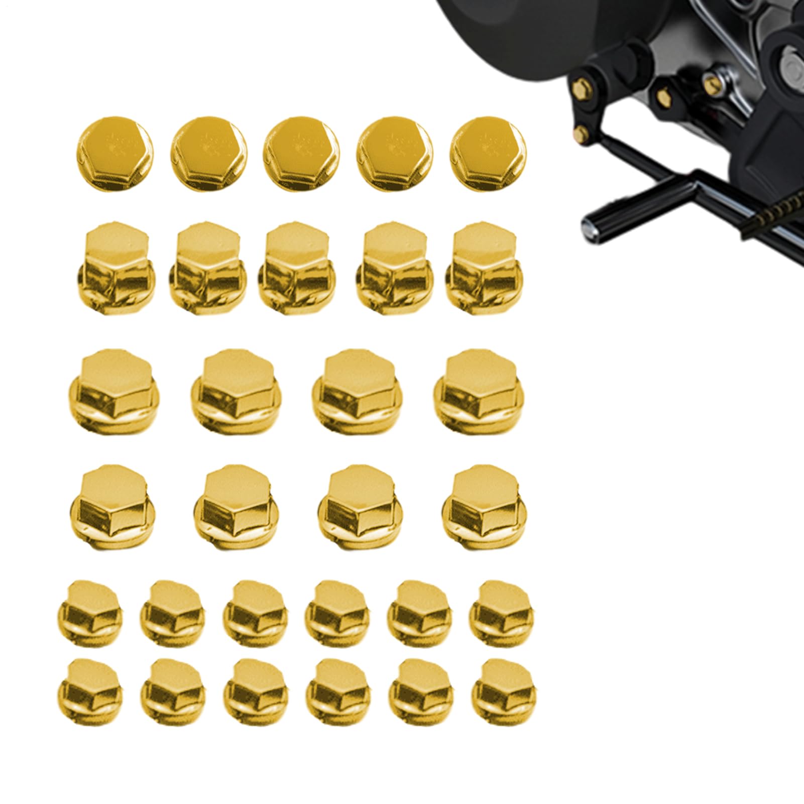 Schraubenkappenabdeckung, Schraubenköpfe Abdeckung | Metrische Motorrad -Chrom -Hex -Kappen 30pcs Motorradmotorbike Schraubenschraubenschraube Deko und tragbaren Design Dieser Schraubkappr Schraubenkappenabdeckung, Schraubenköpfe Abdeckung | Metrische Motorrad -Chrom -Hex -Kappen 30pcs Motorradmotorbike Schraubenschraubenschraube Deko und tragbaren Design Dieser Schraubkappr von Zunetsutock