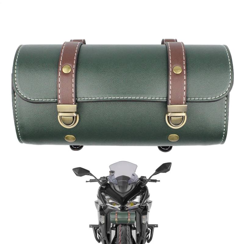 Zunetsutock Fahrradmotorrad -Lenkerbeutel - Fahrradpackungsbeutelbeutel, Radsportbeutel mit Radfahren | Mountain Front Bag Road Lenker Organizer, unbefestigte -Bikbeutel PU -Leder -Motorradbrötchen von Zunetsutock