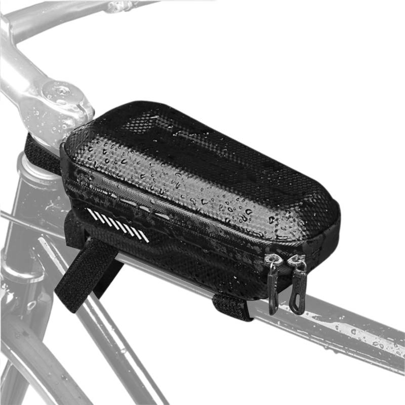 Zunetsutock Oberrohr-Fahrradtasche – Sattelwerkzeugtasche, Reisezubehör, wetterfester Gepäckträger, Trail-Riding Zubehörhalter, Fahrrad-Utility-Tasche, optimierte Montage, einfache Handhabung von Zunetsutock