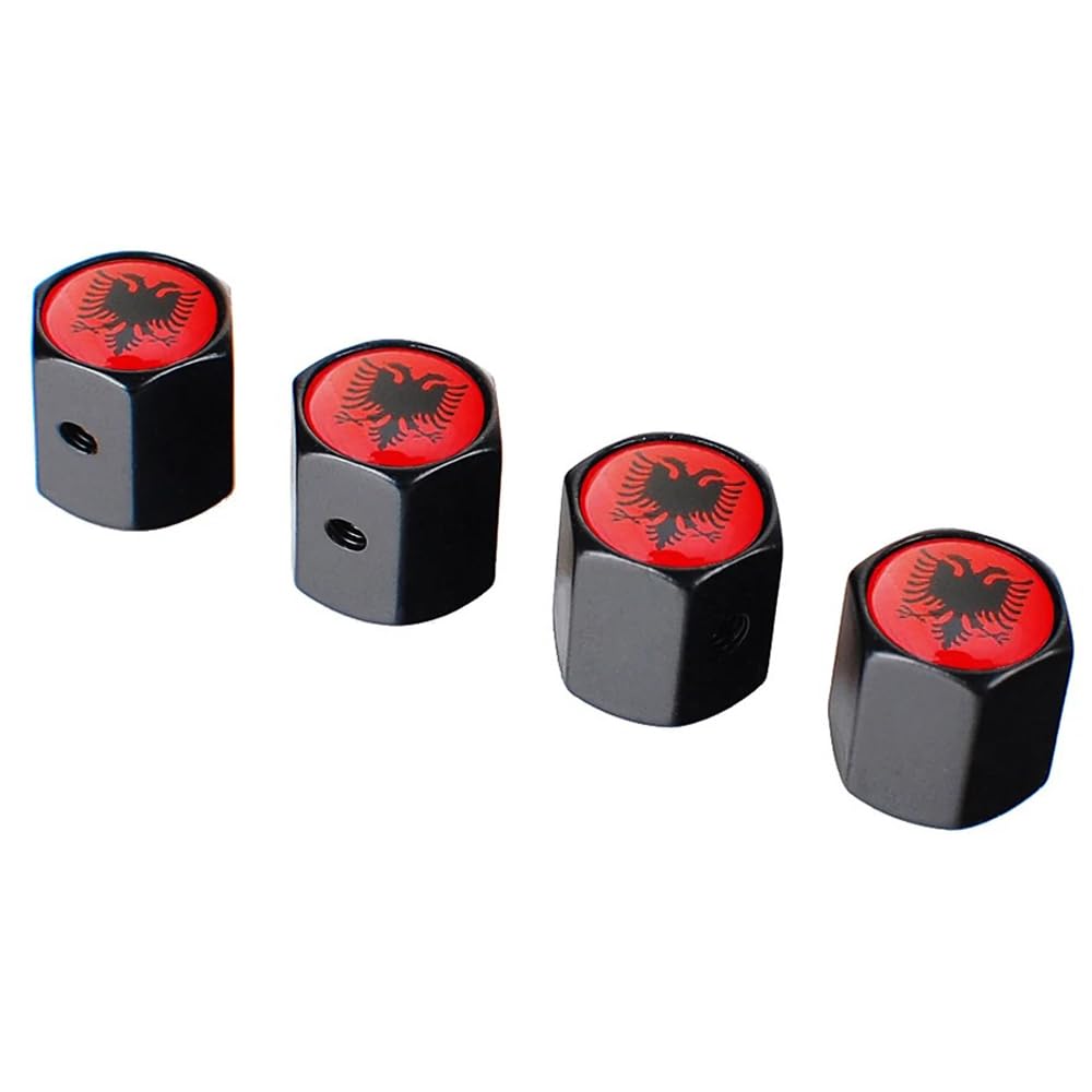 Ventilkappen 4 Teile/Satz Albanien Flagge Auto Luft Abdeckung Staub Proof Air Ventil Stem Caps Ventilkappen 4 Teile/Satz Albanien Flagge Auto Luft Abdeckung Staub Proof Air Ventil Stem Caps von Zuphte