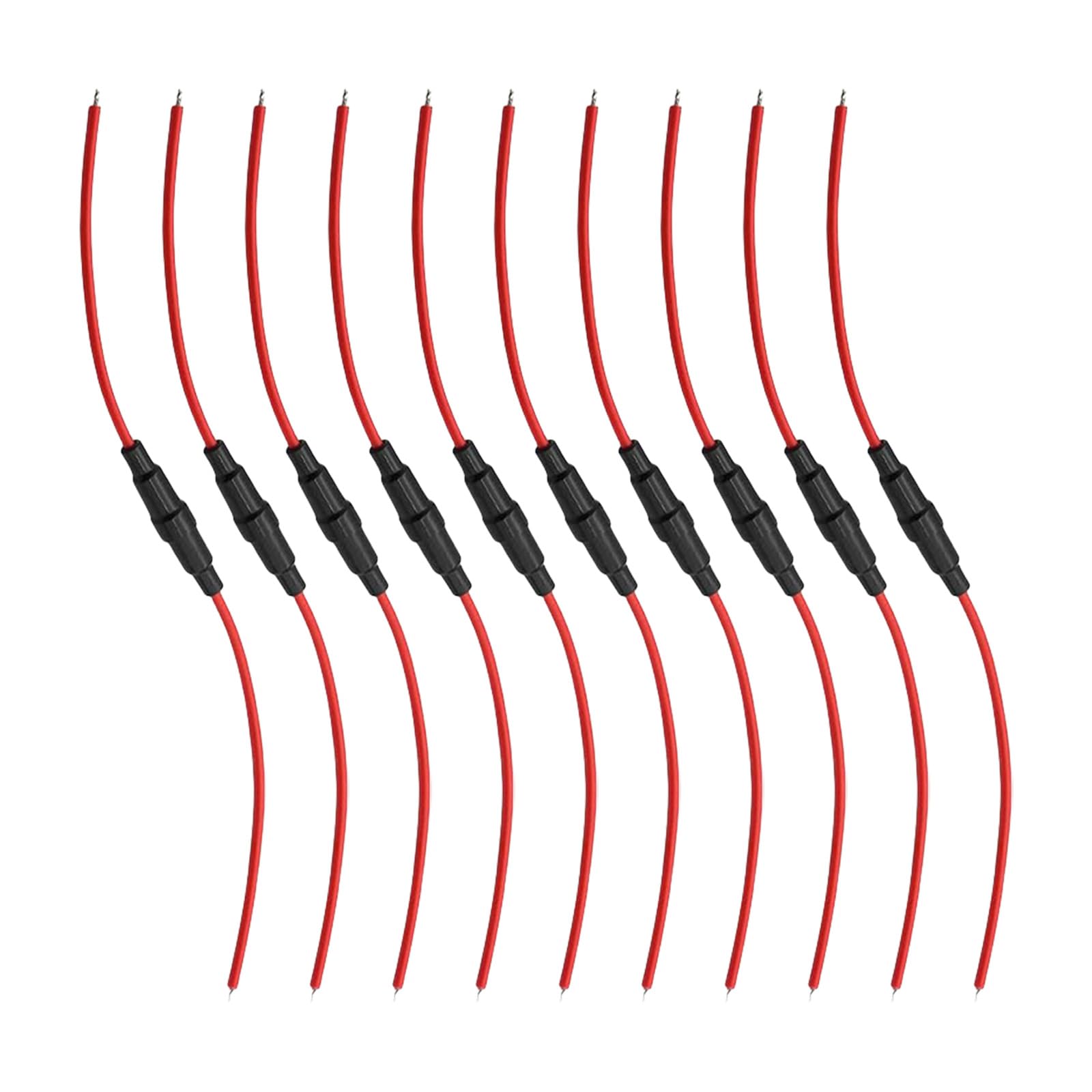 Inline-Sicherungshalter, 5 x 20 mm, mit hoher Leitfähigkeit, Drahtzubehör, tragbar für Handwerk und professionellen täglichen Gebrauch, 10 Stück Inline-Sicherungshalter, 5 x 20 mm, mit hoher Leitfähigkeit, Drahtzubehör, tragbar für Handwerk und professionellen täglichen Gebrauch, 10 Stück von ZwaitL