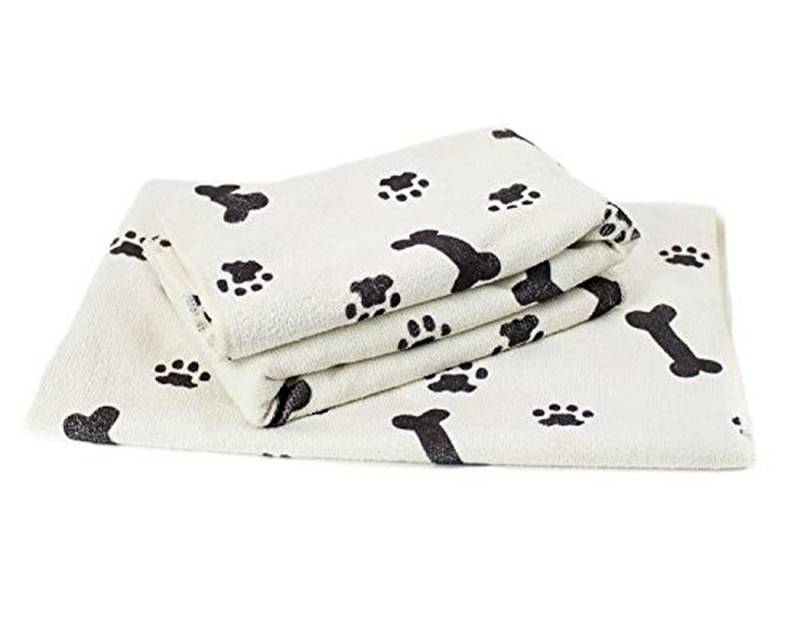 Zwipes Große Mikrofaser-Handtücher für Haustiere (Größe: 76,2 x 91,4 cm), 2er-Pack weiche Frottee-Reinigungstücher. von Zwipes