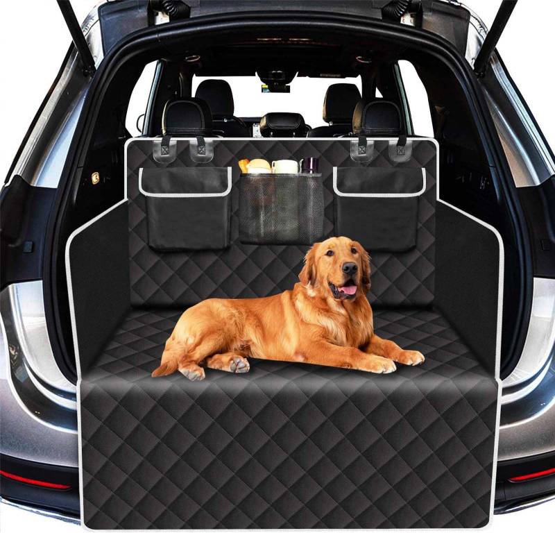 ZxlZjs Kofferraumschutz Hund für Seast Leon Ⅳ Hatchback 2020 2021 2022 2023+, Hundedecke Wasserdicht und Kratzfest Pflegeleicht Auto Kofferraum Hundedecke Schutzmatte,B von ZxlZjs
