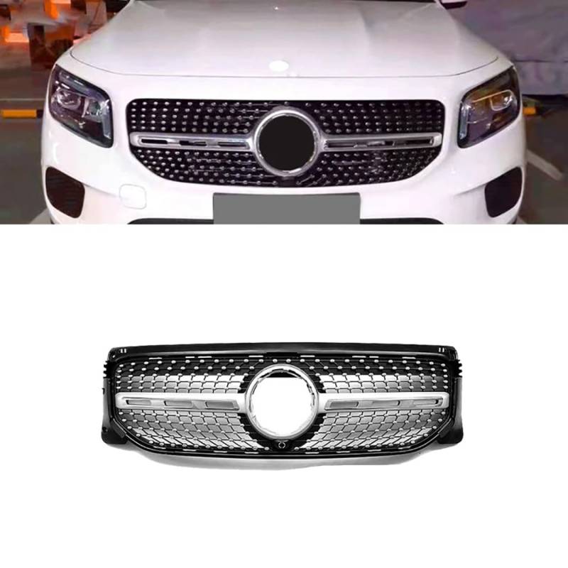 Zyfwzc ABS/Auto-Frontgrill für Mercedes Benz GLB 2020-2023,Auto-Frontstoßstangengrill-Ersatz von Zyfwzc