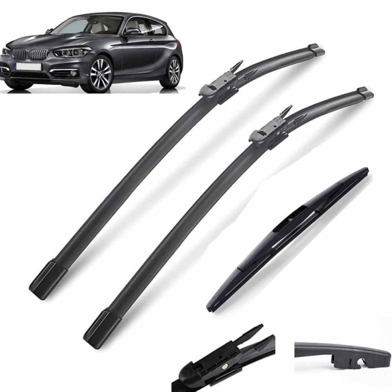 Auto Scheibenwischer für BMW 1er F20 F21 2011–2019,Vorne + Hinten Wischer Klingen,Wischblatt Wischerblätter,hervorragende Sicht auf der Straße von Zylltsy