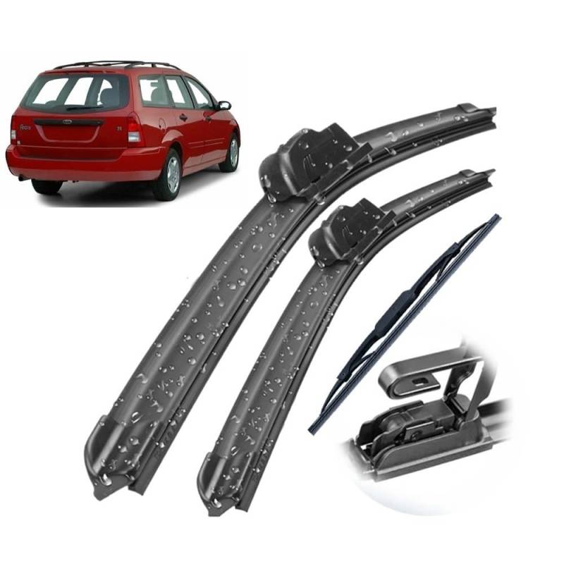 Auto Scheibenwischer für Ford Focus MK1 1998–2005,Vorne + Hinten Wischer Klingen,Wischblatt Wischerblätter,hervorragende Sicht auf der Straße von Zylltsy