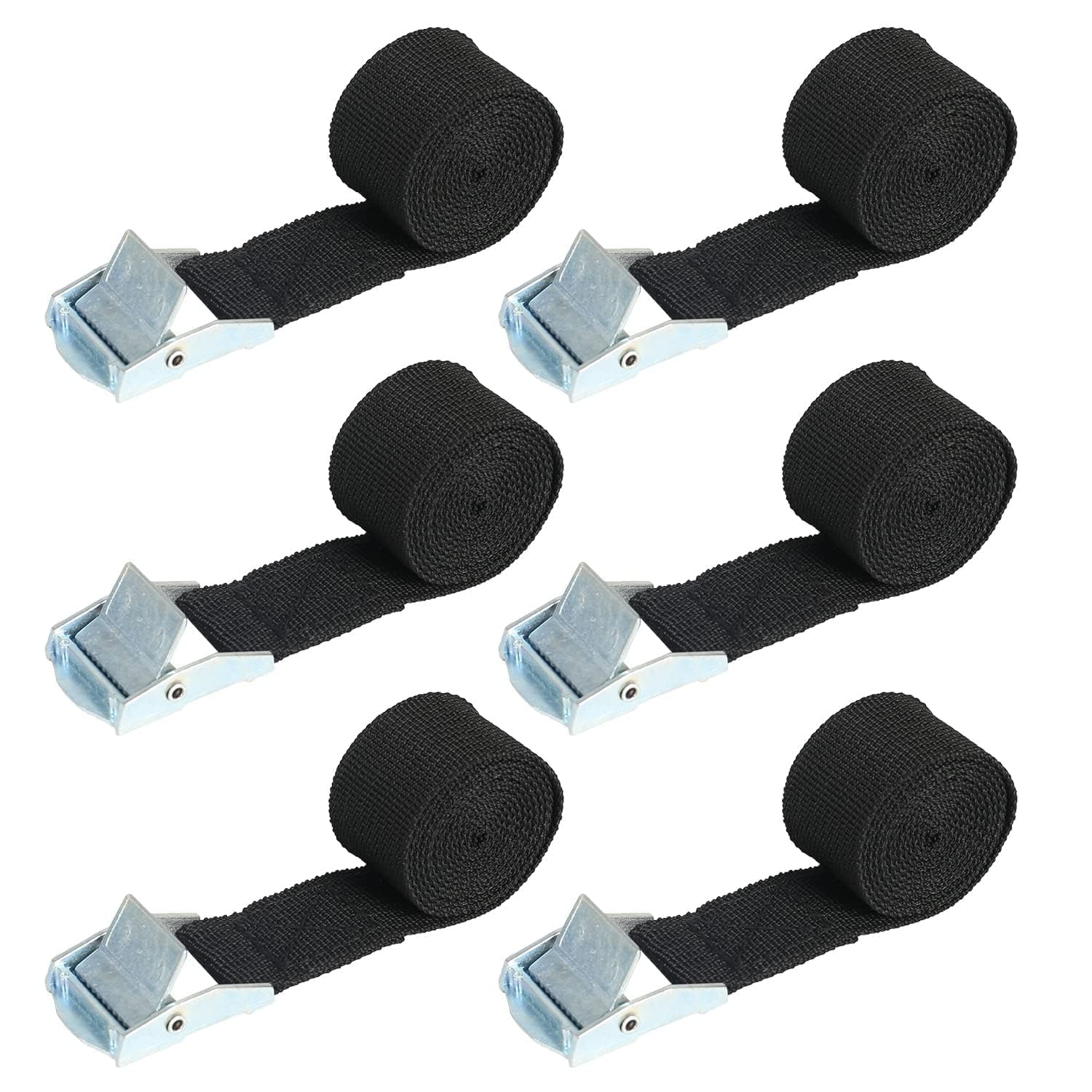 Zythrem 6 Stück Befestigungsgurte, Spanngurte, Schwarz mit Klemmverschluss, Befestigung am Fahrradträger, Befestigungsgurt für Fahrrad, Motorrad, Outdoor, Koffer und Rucksack, 2,5 cm x 1 m Zythrem 6 Stück Befestigungsgurte, Spanngurte, Schwarz mit Klemmverschluss, Befestigung am Fahrradträger, Befestigungsgurt für Fahrrad, Motorrad, Outdoor, Koffer und Rucksack, 2,5 cm x 1 m von Zythrem