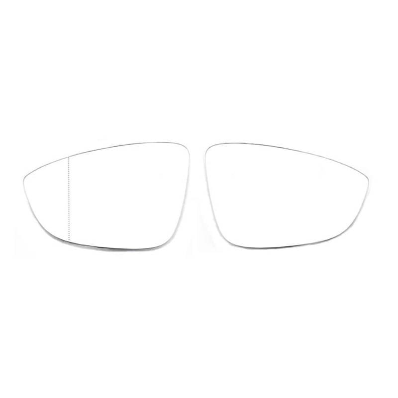 für VW Jetta 2012 2013 2014 2015 2016 2017 2018 Linke rechte Seite Rückspiegelheizung Glas beheizte Spiegellinse,Auto Spiegelglas,C-1 pair von ZzYyyJie