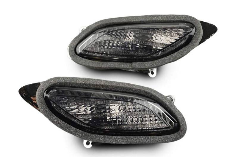 avdb-moto Paar Vorne Blinker Vordere kompatibel mit HONDA ST1300 PAN EUROPEAN 1300 SC51 2003-2007, ST1300 PAN EUROPEAN 1300 SC51A 2008-2019 (Schwarz Getönt) von aVDB