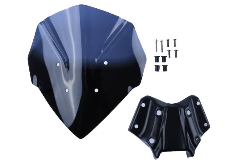 avdb-Moto Windschild/Windschutzscheibe kompatibel mit Yamaha MT-125 2020-2023, MT15 2018-2024 Polycarbonat (Getönt) von aVDB