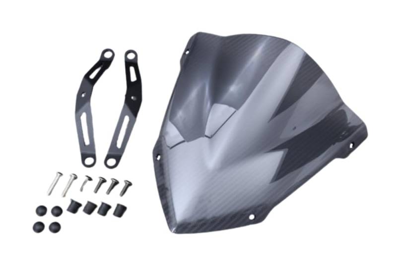 avdb-Moto Windschild/Windschutzscheibe kompatibel mit Yamaha MT03 320 RH12 2020-2024, MT-25 250 2020-2024 Polycarbonat (Getönt) von aVDB