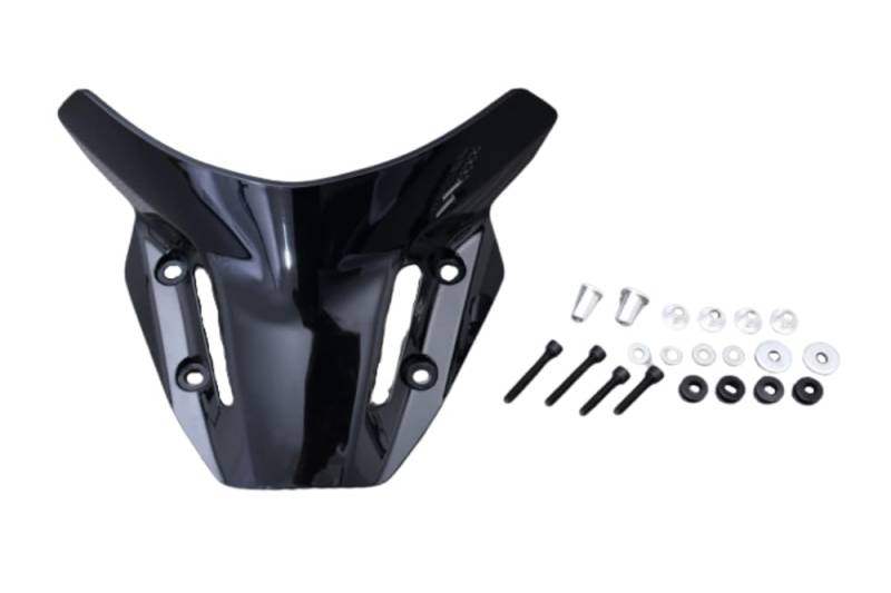 avdb-Moto Windschild/Windschutzscheibe kompatibel mit Yamaha MT09 MT-09 / SP 2021-2023 Polycarbonat (Schwarz) von aVDB