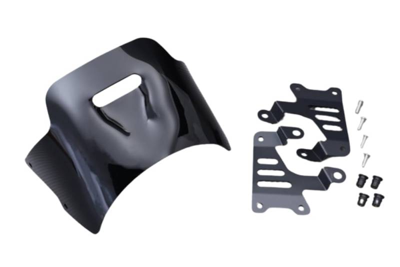 avdb-Moto Windschild/Windschutzscheibe kompatibel mit Yamaha XSR 900 2022-2024 Polycarbonat (Schwarz) von aVDB