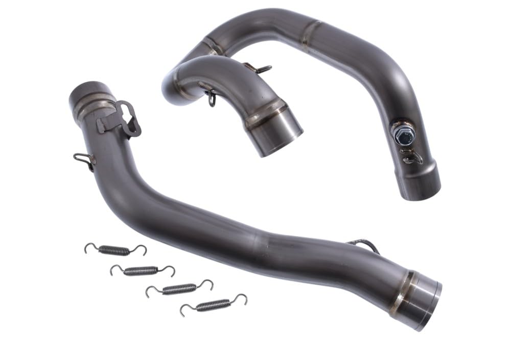 avdb-Moto 4Takt Off-Road-Krümmer D:50mm kompatibel mit KTM EXCF 250 EXC-F 2020-2023, EXCF 350 EXC-F 2020-23, Husqvarna FE 250 2020-23, FE 350 2020-23, GASGAS EC 250 F 2021-23 Titan von aVDB