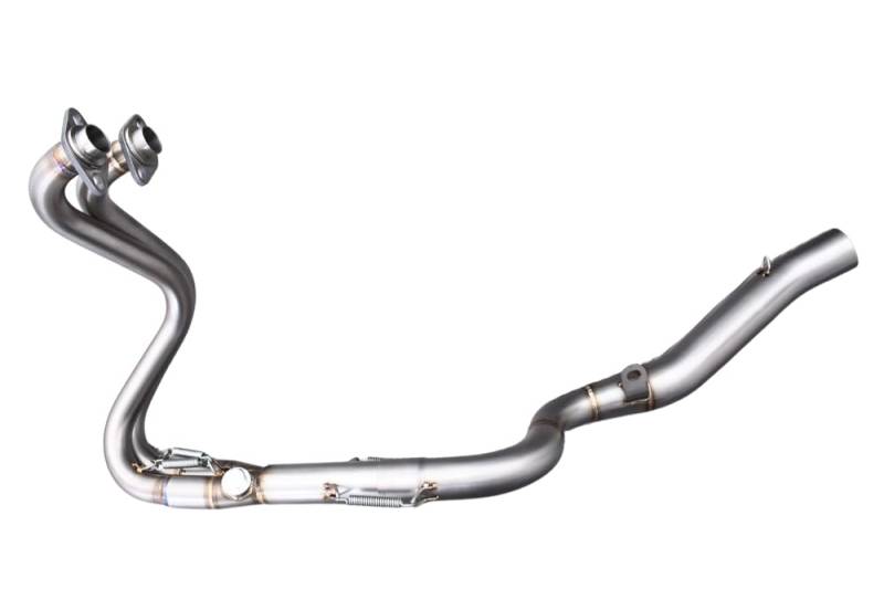 avdb-Moto Auspuffkrümmer/Auspuffleitung D:51mm kompatibel mit Kawasaki Z300 ER300 2015-2018 in Edelstahl von aVDB