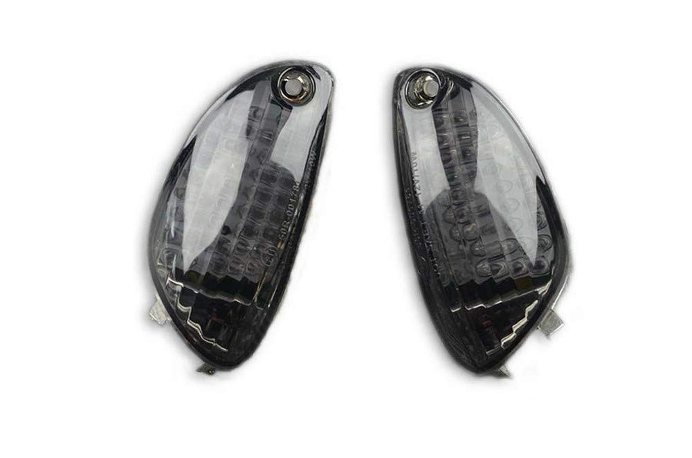 avdb-moto Paar Vorne Blinker Vordere kompatibel mit SUZUKI GSXR 600 WVCE 2006-2007, GSX-R 600 WVCV 2008-2010, GSXR 600 WVC3 2011-2017, GSXR 750 WVCF 2006-2007, GSXR 750 WVCW 08-10 (Led Schwarz Getönt) von aVDB