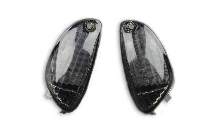 avdb-moto Paar Vorne Blinker Vordere kompatibel mit SUZUKI GSXR 600 WVCE 2006-2007, GSX-R 600 WVCV 2008-2010, GSXR 600 WVC3 2011-2017, GSXR 750 WVCF 2006-2007, GSXR 750 WVCW 08-10 (Led Schwarz Getönt) von aVDB