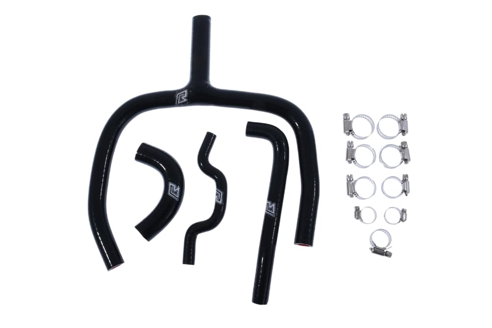 avdb-moto Wasser kühlerschlauch-Set kompatibel mit KAWASAKI KX 250 F KXF 2009-2011, KX 250 F KXF 2012, KX 250 F KXF 2013-2016 (Schwarz) von aVDB