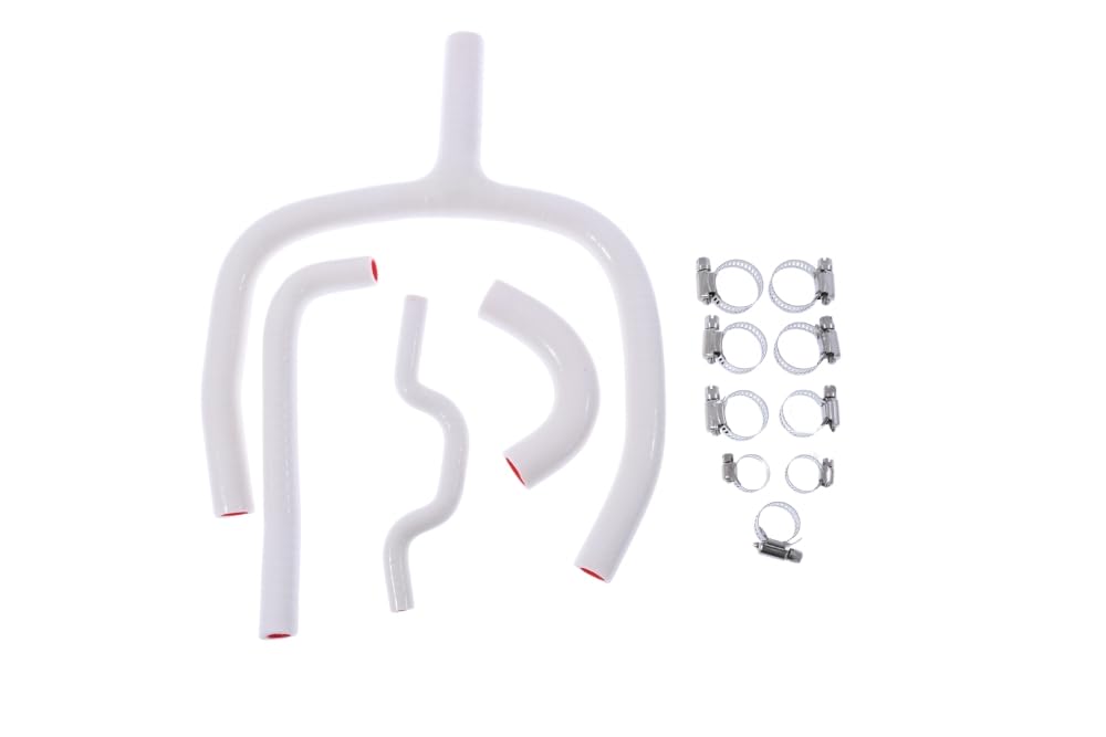 avdb-moto Wasser kühlerschlauch-Set kompatibel mit KAWASAKI KX 250 F KXF 2009-2011, KX 250 F KXF 2012, KX 250 F KXF 2013-2016 (Weiss) von aVDB
