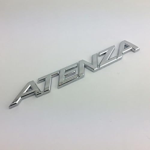 Logo Auto Emblem für Mazda Atenza M6, Abzeichen Logo Buchstaben Wort Emblem Aufkleber, Zeichen Emblem Logo Abzeichen Sticker Abziehbilder,A Silver von abrupt