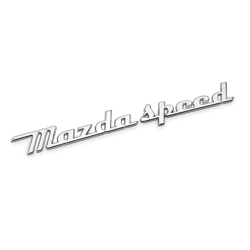 Logo Auto Emblem für Mazda Speed AutoEx, Abzeichen Logo Buchstaben Wort Emblem Aufkleber, Zeichen Emblem Logo Abzeichen Sticker Abziehbilder,C von abrupt