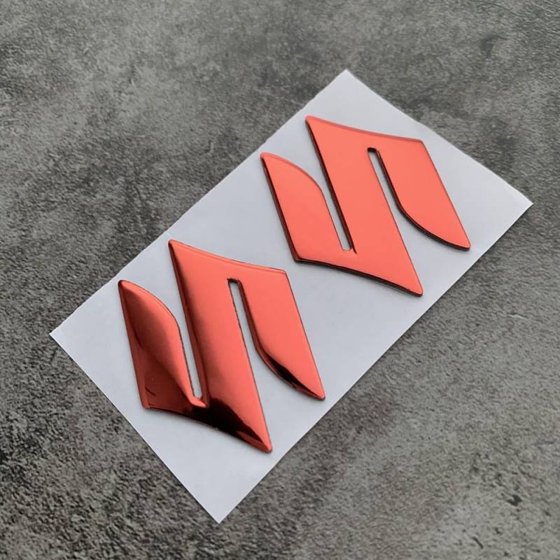 Logo Auto Emblem für Suzuki S-Cross 3D, Abzeichen Logo Buchstaben Wort Emblem Aufkleber, Zeichen Emblem Logo Abzeichen Sticker Abziehbilder,A Red von abrupt