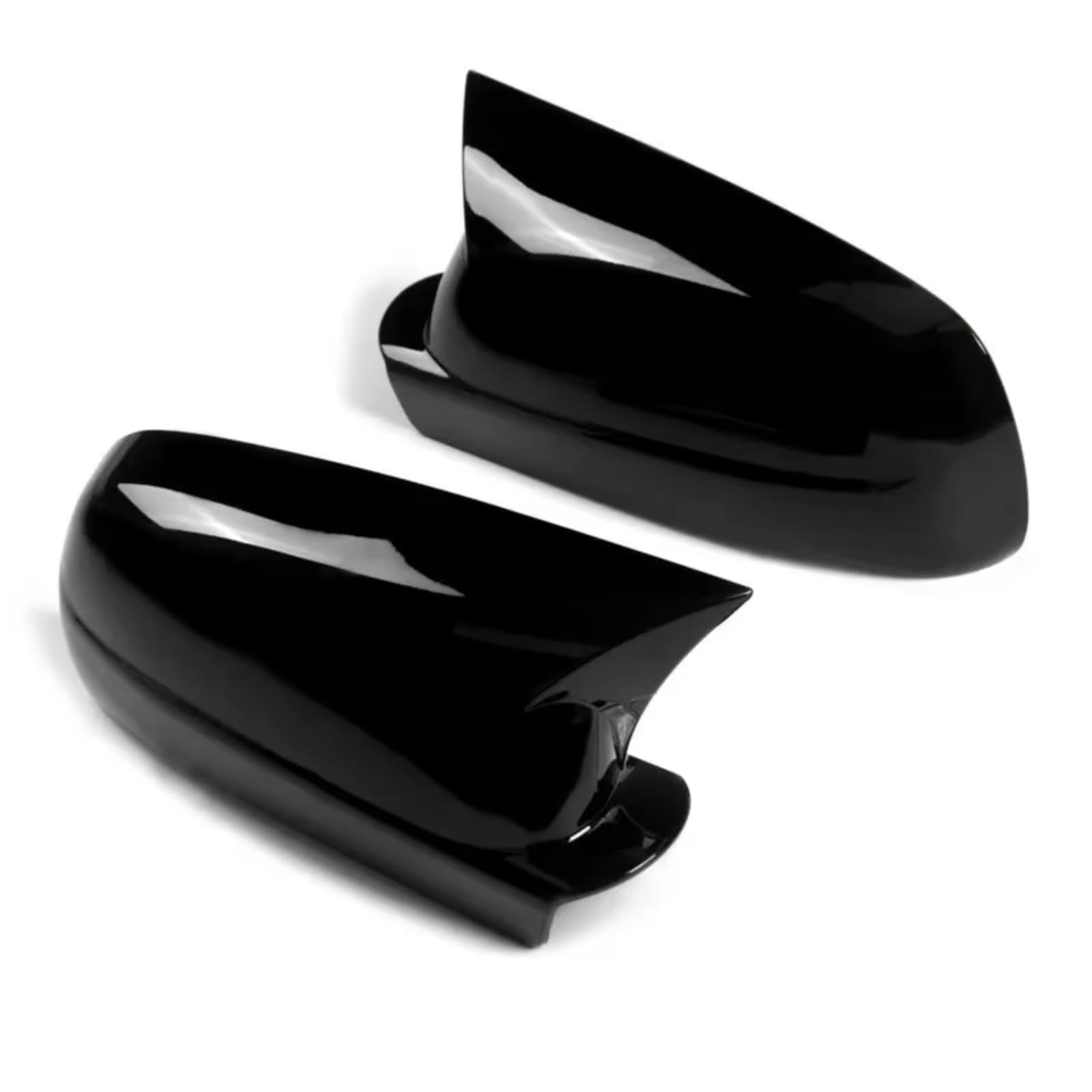 Kompatibel Mit VW Für Passat B5 1998 1999 2000 2001 1 Paar Horn Rückspiegelabdeckung Außenspiegelgehäuse Autozubehör(Gloosy Black) von abywrpagg