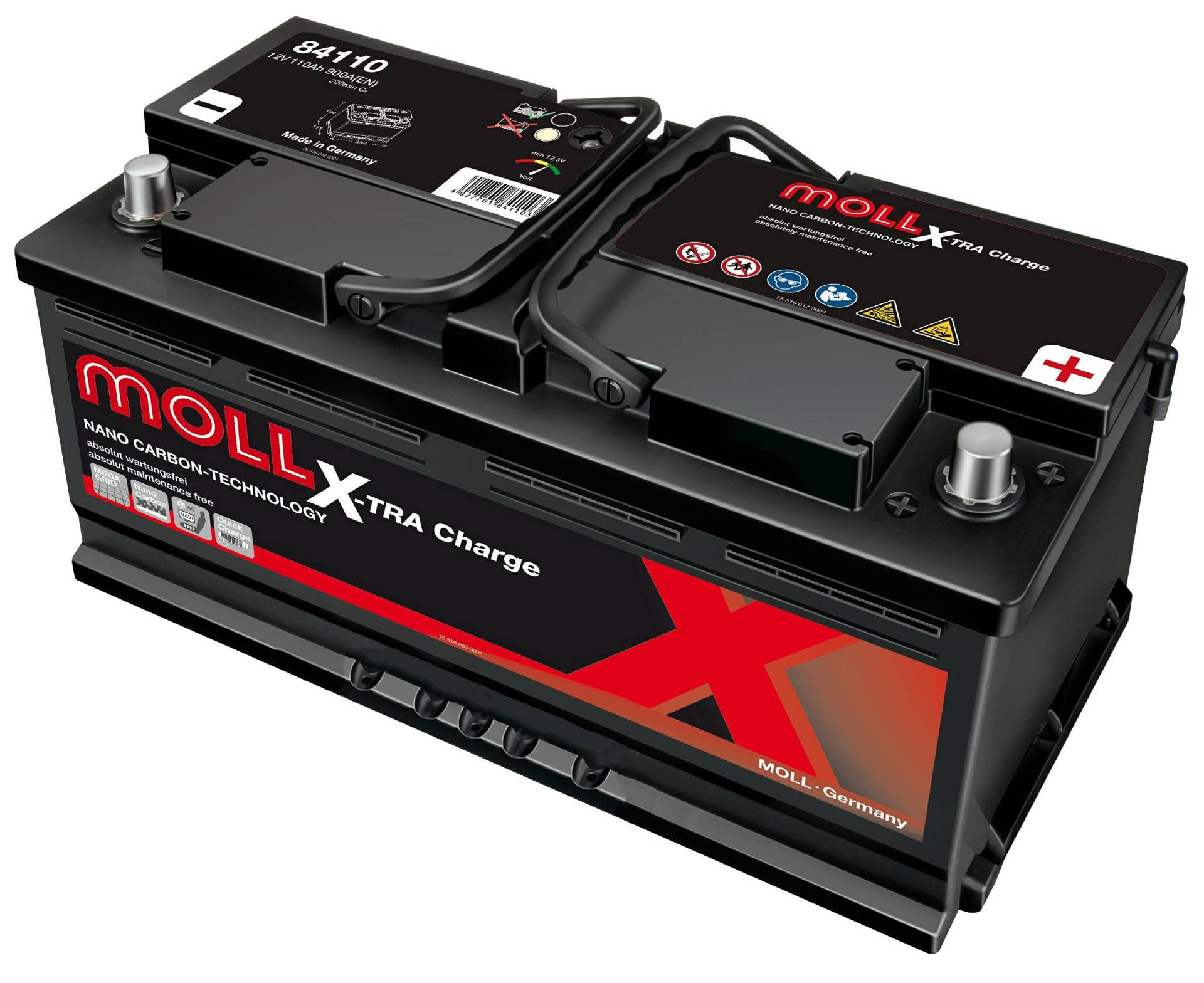 MOLL 84110 XTRA Charge Starterbatterie 12V 110Ah von accuzentrale