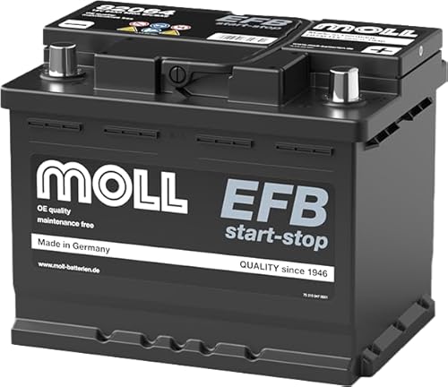 MOLL EFB start/stop Starterbatterie 12V Autobatterie (Moll EFB 82064) von accuzentrale