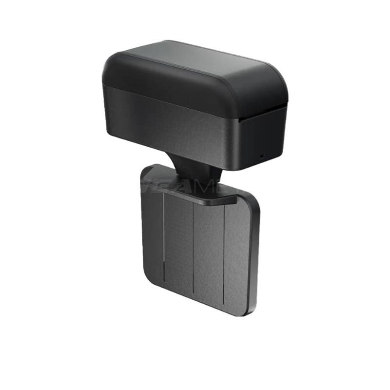 Auto Armlehne Box Auto-Armlehnenbox-Organizer Höhenverstellbar Ellenbogenauflage-Pad Aufbewahrungsbox Universeller Organizer Die Armlehne Im Innenraum Sitzlücke Mittelkonsole Auto Armlehnenbox(Black 1 von aejghfwjh